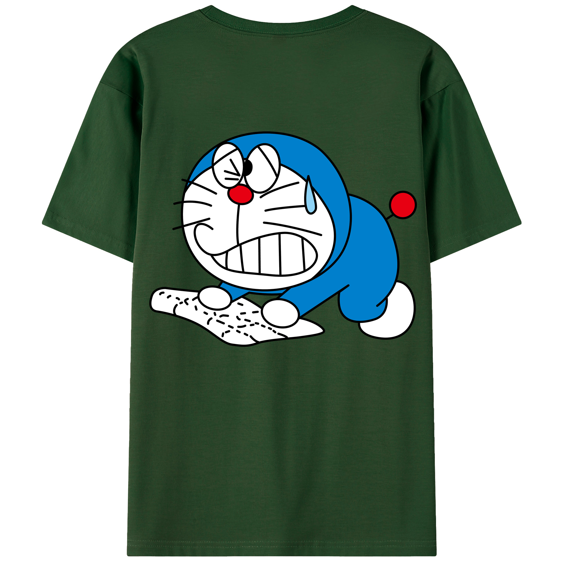 （画像用） ドラえもん Doraemon 綿100％半袖Tシャツ（背面プリント）